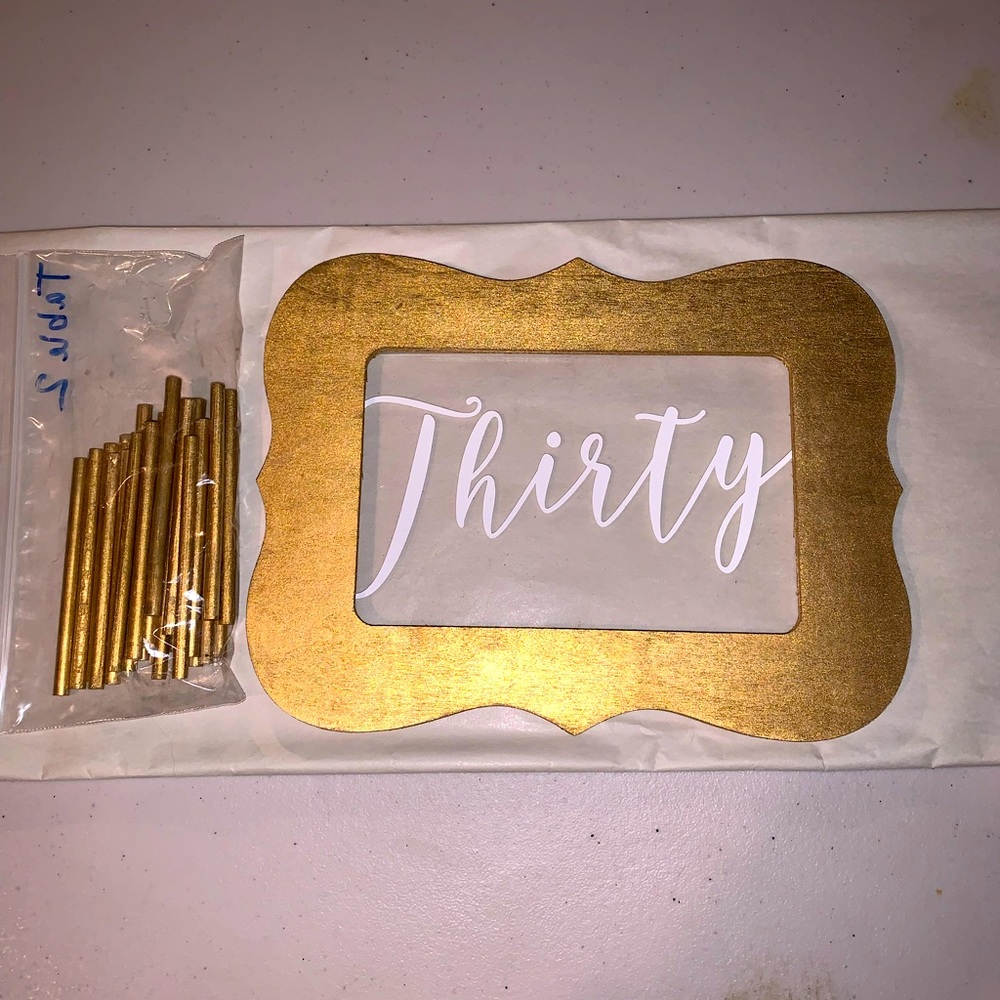 Table numbers 1-30